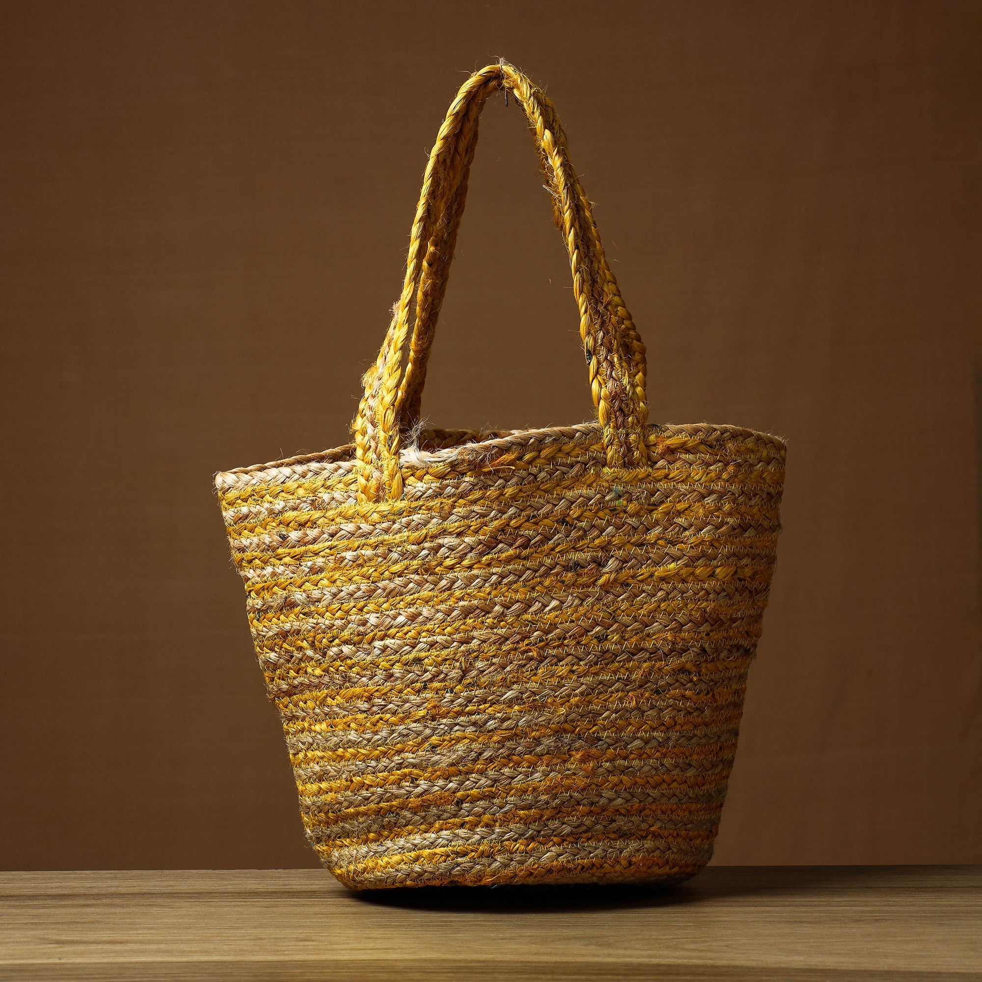 ITOKRI CRAFTS INITIATIVE Beige - Handcrafted Multipurpose Jute Hand Bag