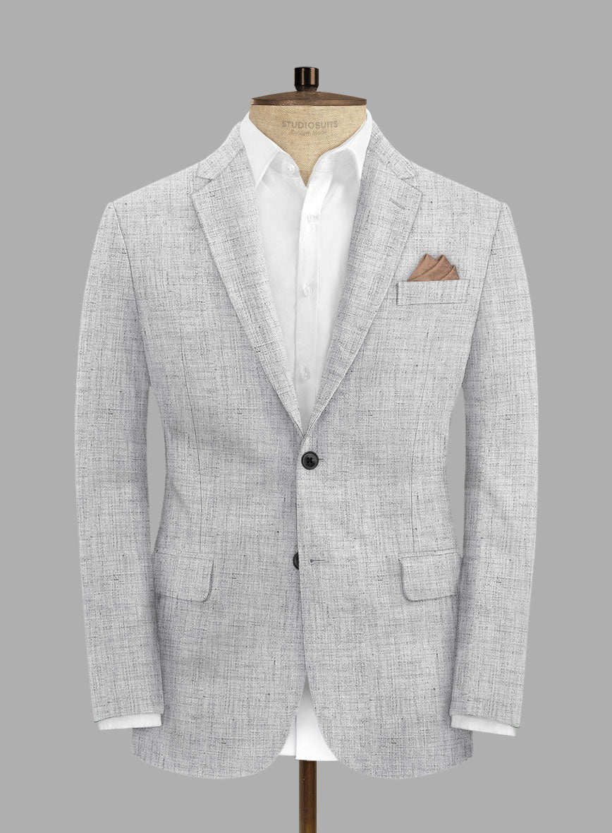 StudioSuits Solbiati Haze Gray Linen Jacket