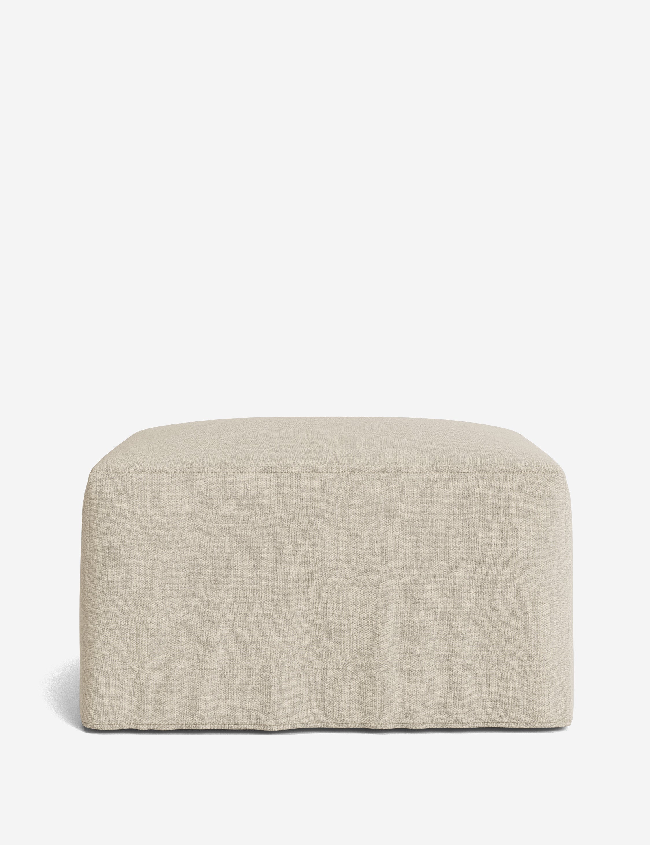 Lulu and Georgia Portola Slipcover Ottoman - view 24
