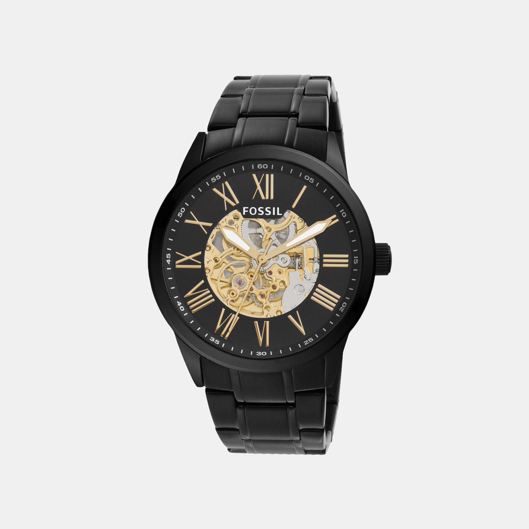 Fossil Flynn Men Automatic Black Dial Analog Stainless Steel Watch BQ2092 - view 2