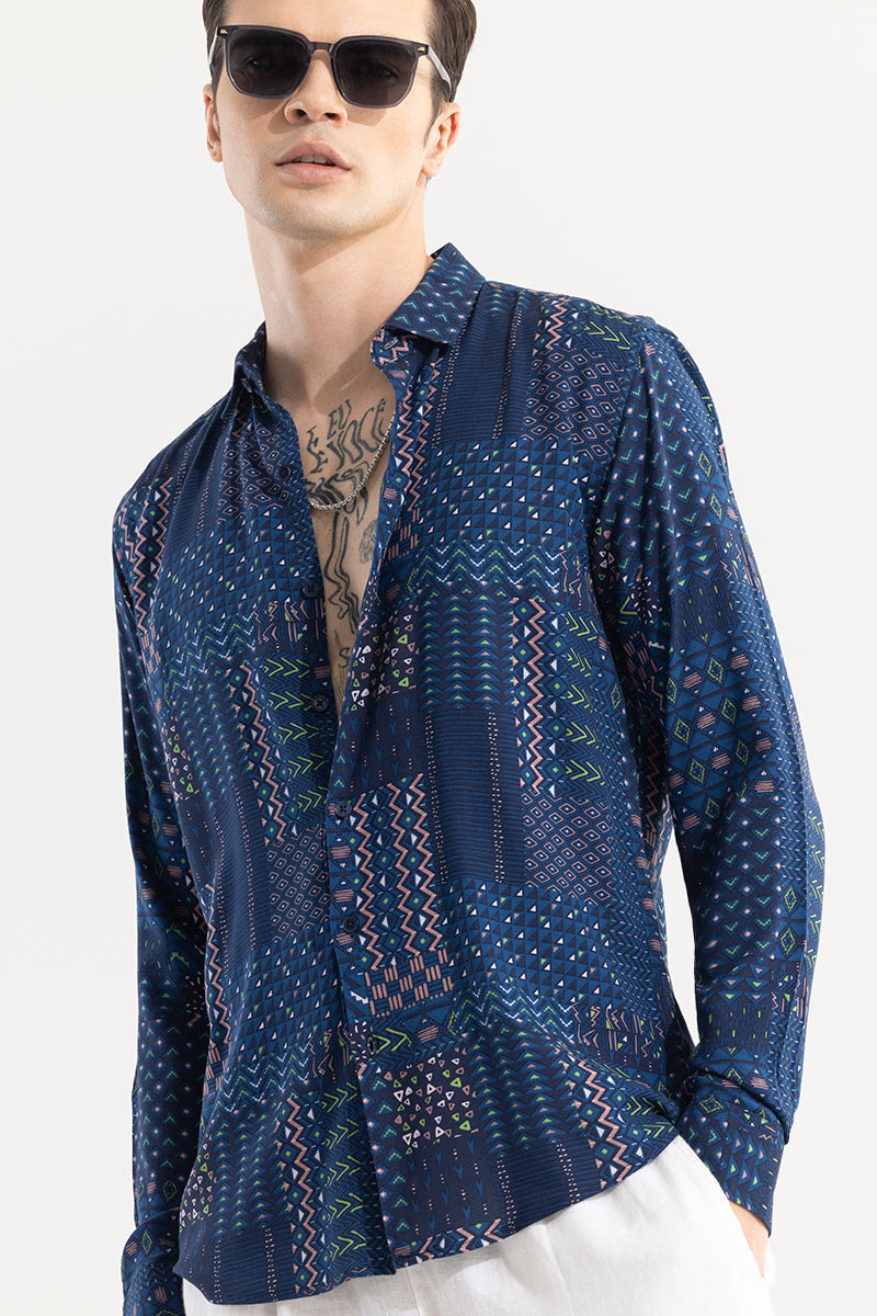 SNITCH Mixtape Blue Shirt - view 4