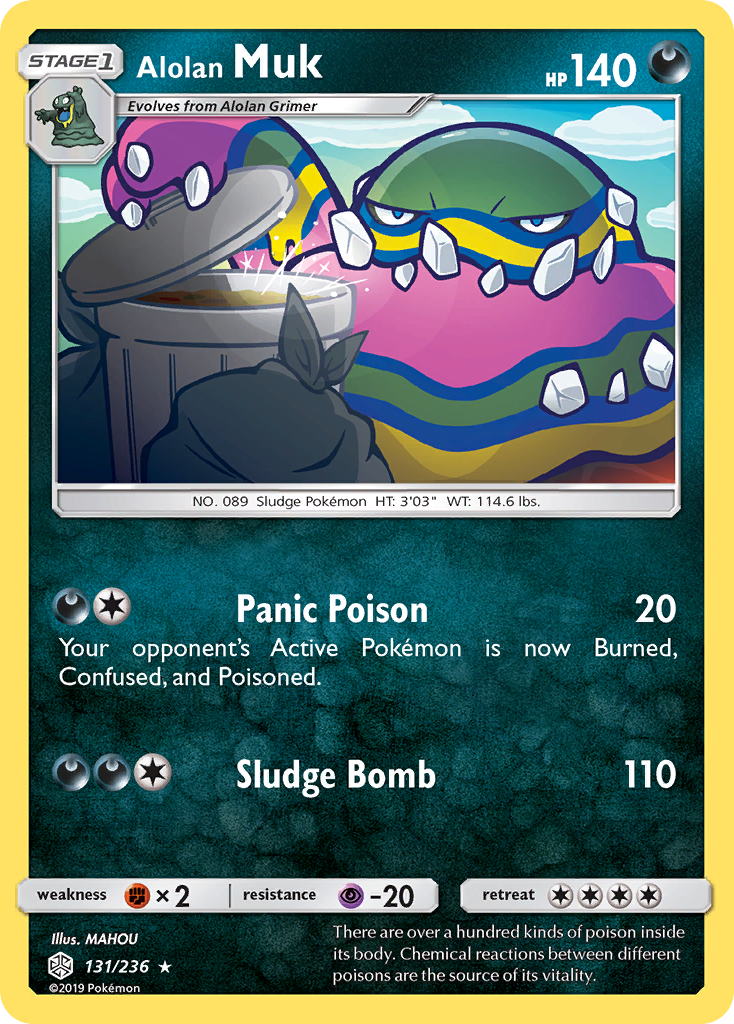 Rare sm12-131 non-holo – Pokémon Alolan Muk - 131/236 - Rare [sm12-131] [Non-Holo] - Alolan Muk - 131/236 - Rare