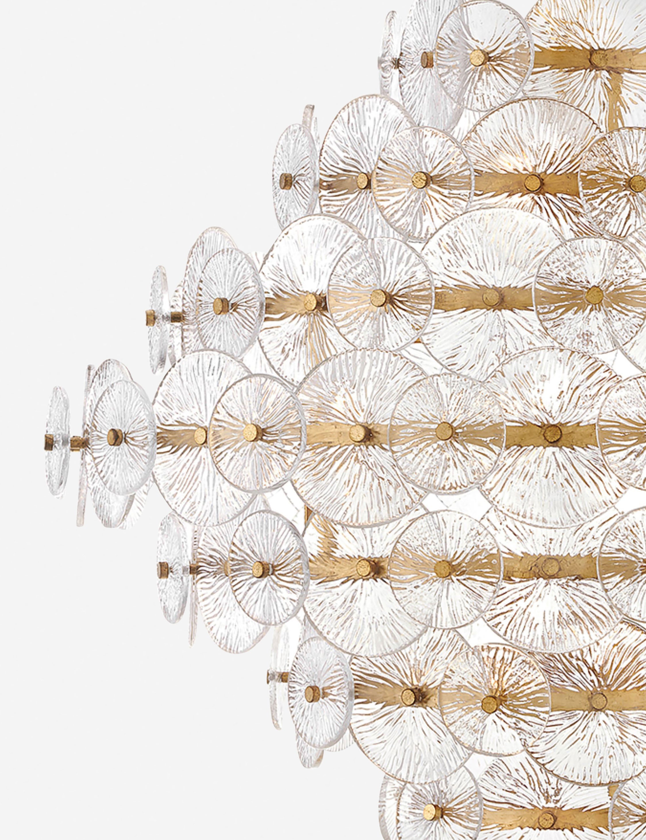 Lulu and Georgia Barcelona Tiered Chandelier – Brass - view 2