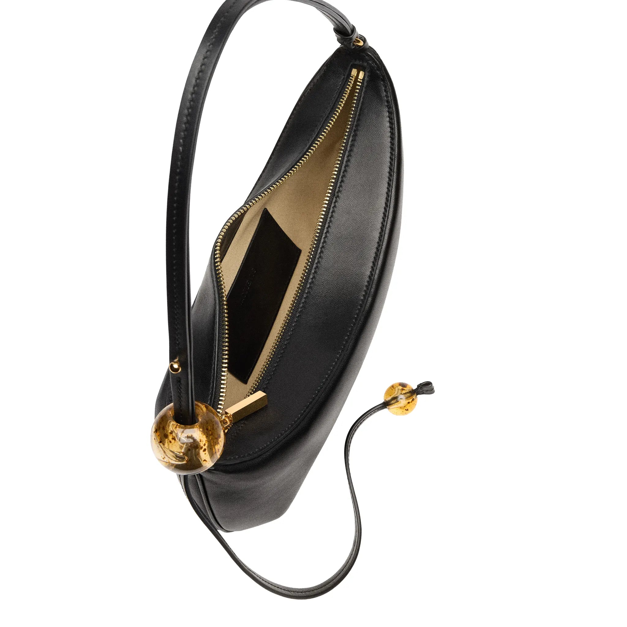 Jacquemus Les Classiques The Bisou Perle Beaded Black Shoulder Bag - view 4
