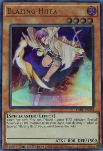 Yu-Gi-Oh! Blazing Hiita - LART-EN034 - Ultra Rare - Limited