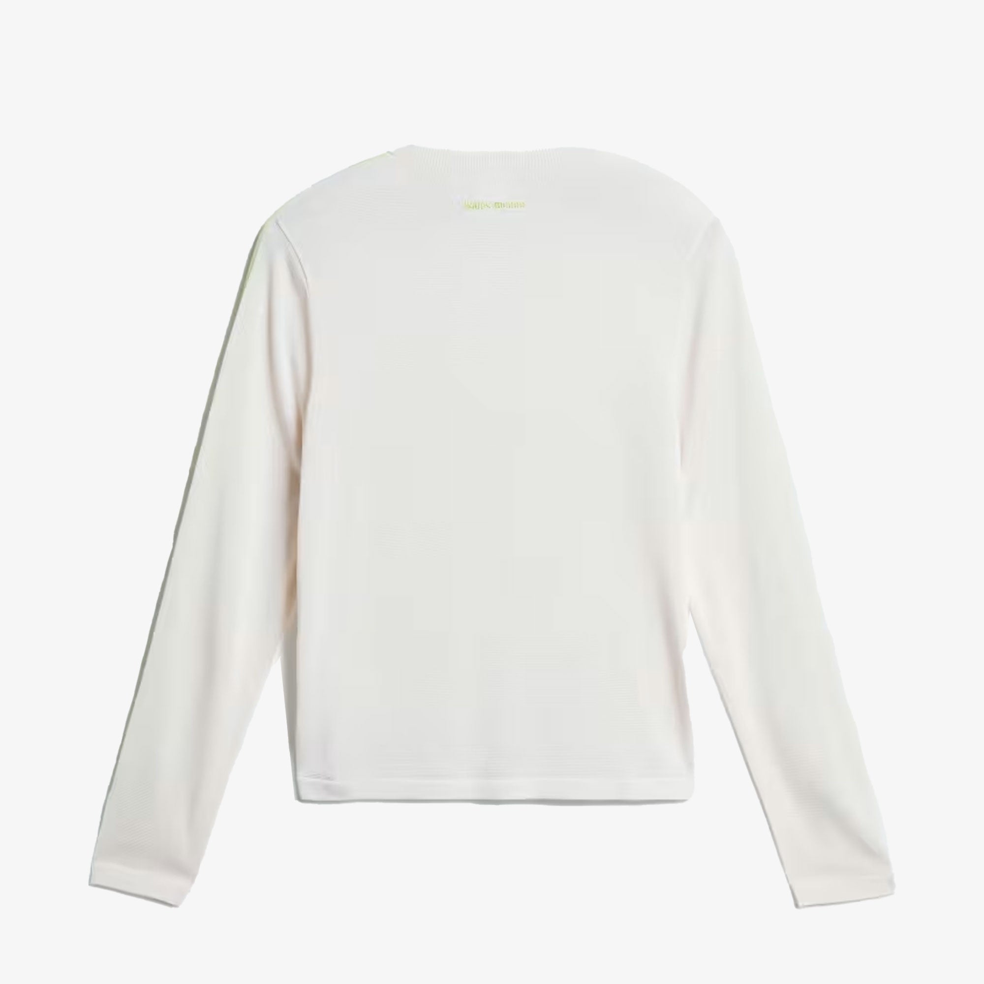 Adidas Originals | WALES BONNER KNIT LONG SLEEVE TEE { CHALK WHITE/SEMI FROZEN YELLOW - view 2