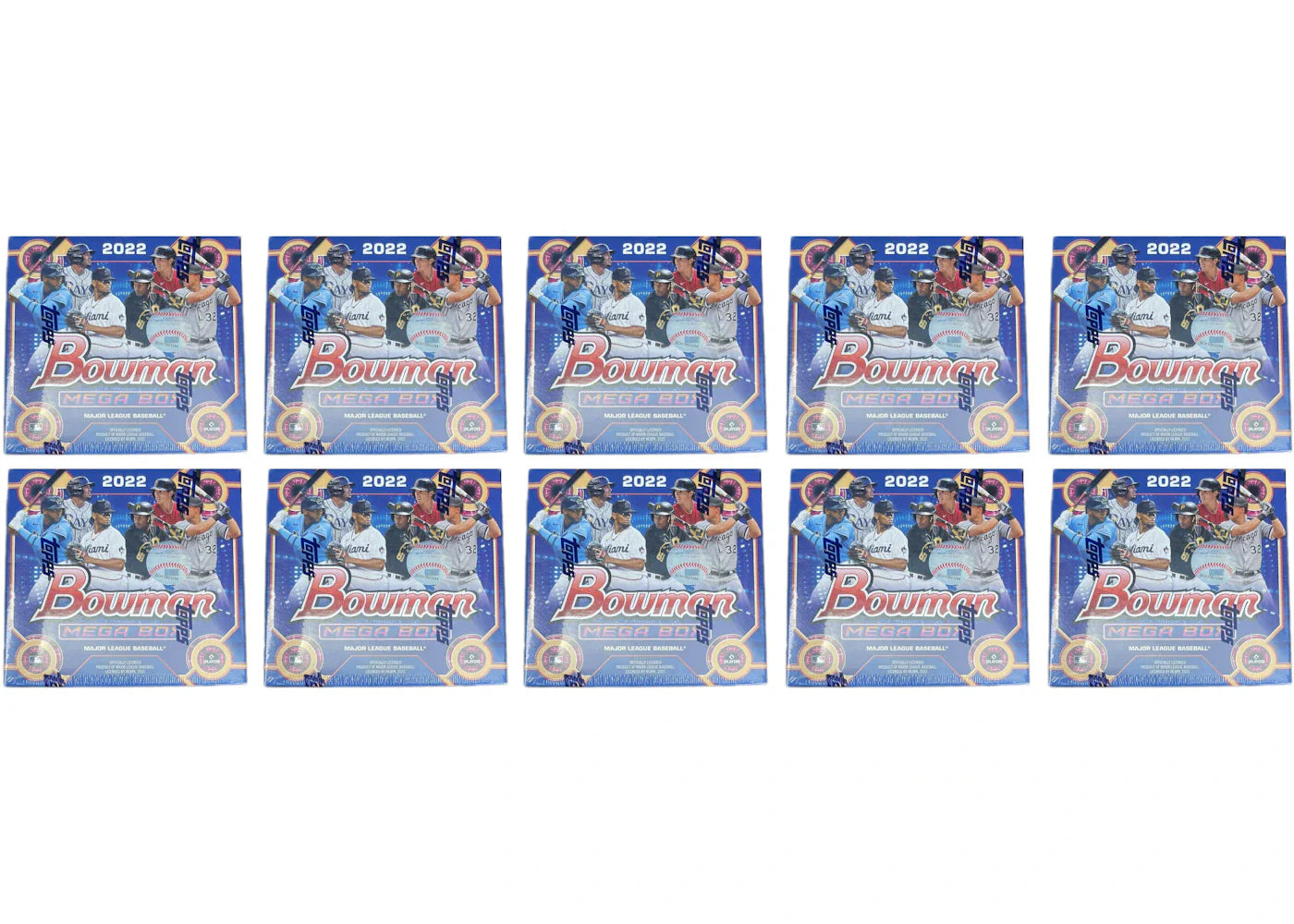 2022 Bowman Baseball Mega Box 10x Lot