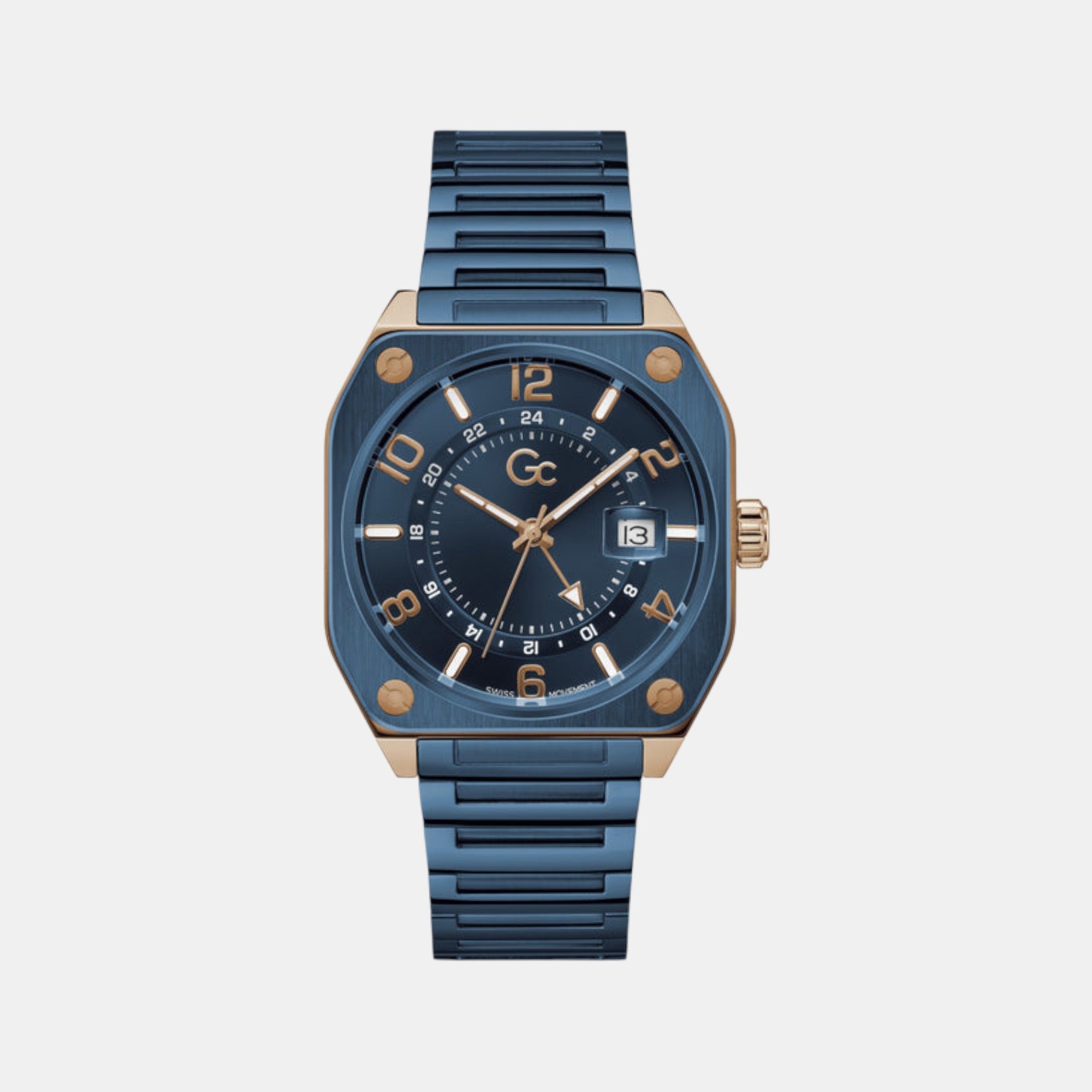 GC Airborne Men Quartz Blue Dial Analog Stainless Steel Watch Z16008G7MF