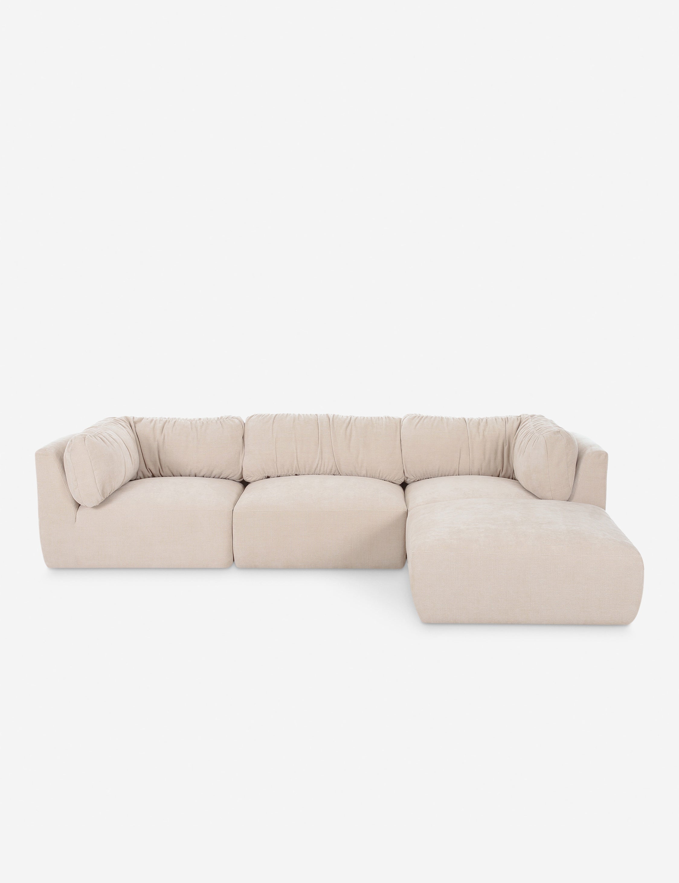 Lulu and Georgia Marona Modular 4-Piece Chaise Sectional Sofa - view 2