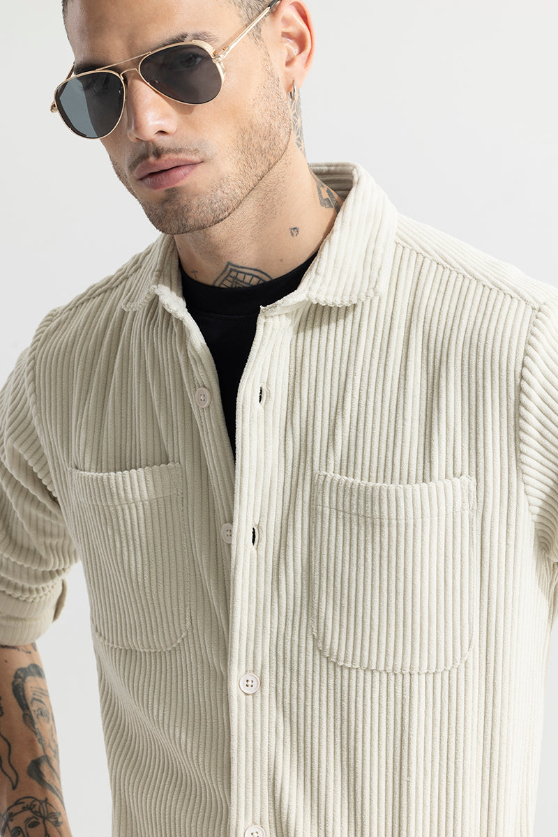 SNITCH Cozy Cord Cream Shirt - view 5
