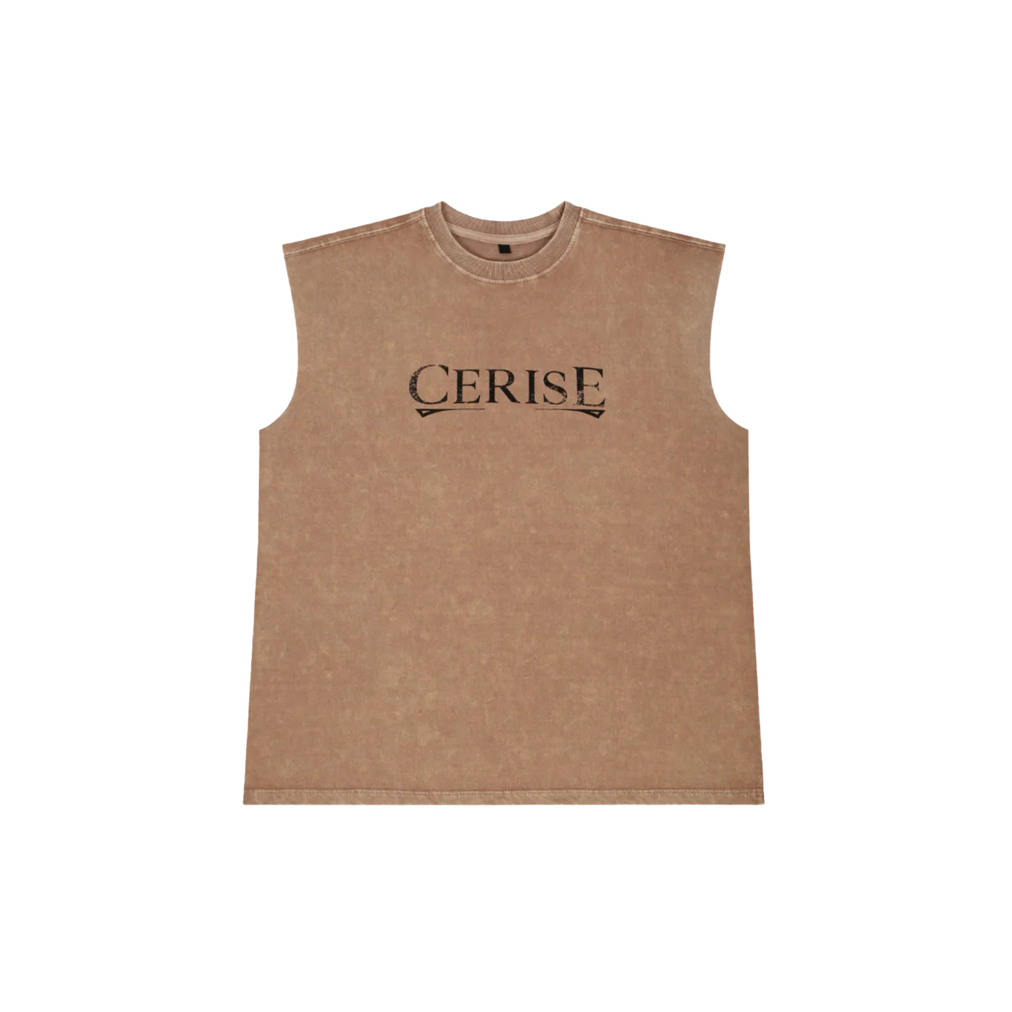 Cerise Clothing Cerise Beige Muscle Tee
