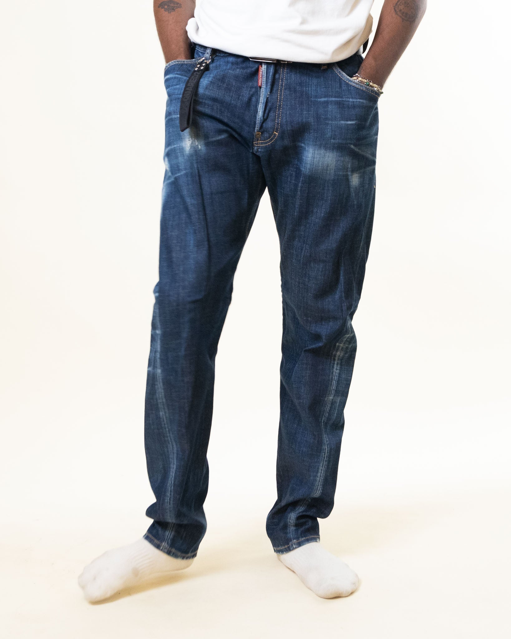 DSQUARED2 Dsquared Blue Torn Denim