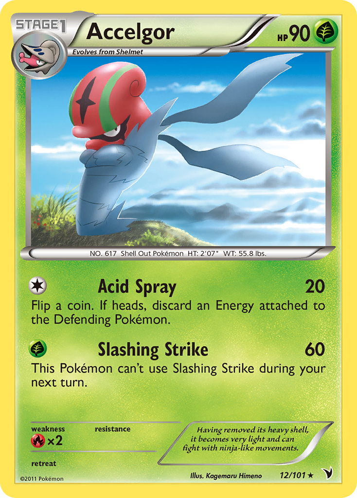 Rare bw3-12 reverse – Pokémon Accelgor - 12/101 - Rare [bw3-12] [Reverse Holo] - Accelgor - 12/101 - Rare
