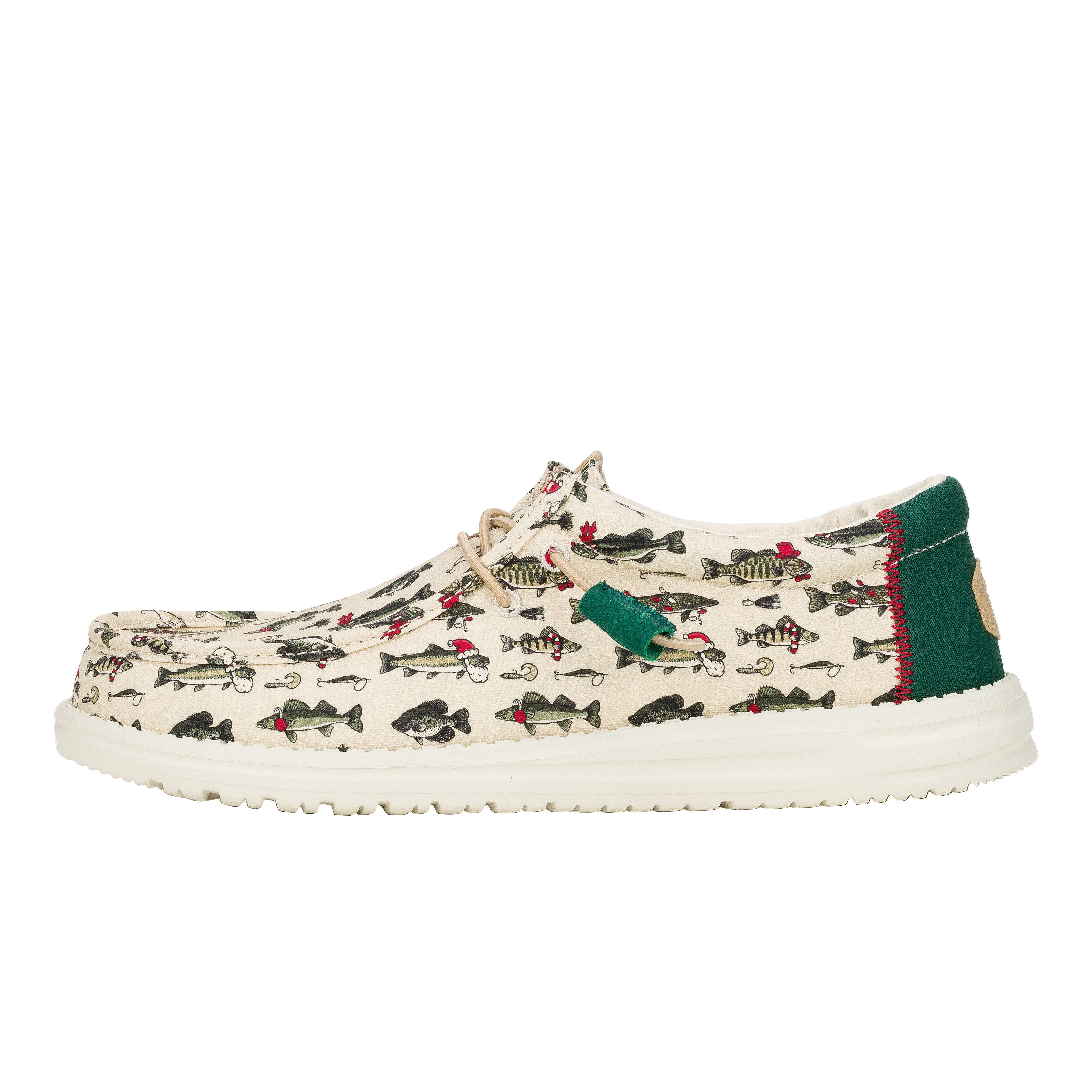 HEYDUDE shoes Wally Merry Fishmas Lure - Holiday Natural/Multi