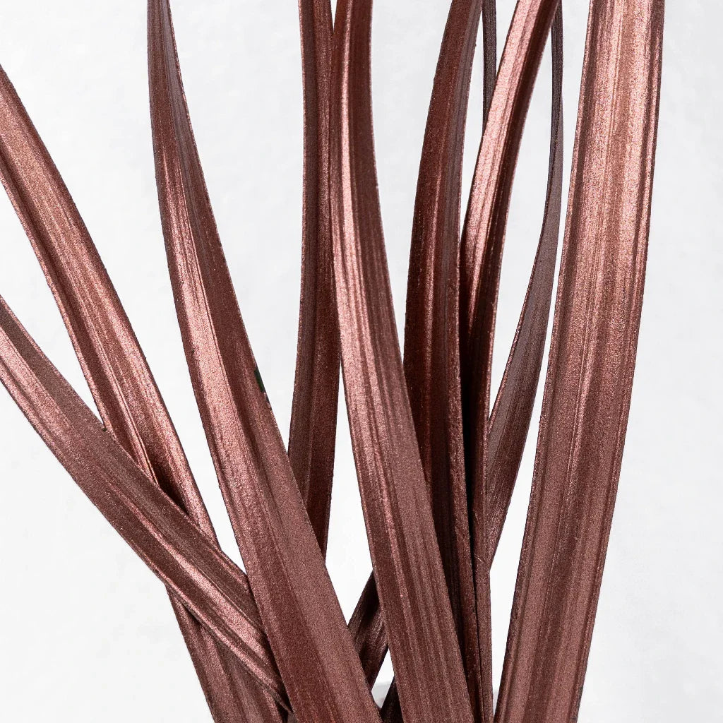 FiftyFlowers Bronzed Rose Gold Metallic Lily Grass - view 4