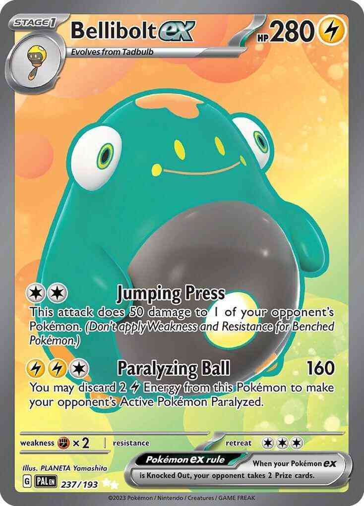 Ultra rare sv02-237 – Pokémon Bellibolt ex - 237/193 - Ultra Rare [sv02-237] [Ultra]