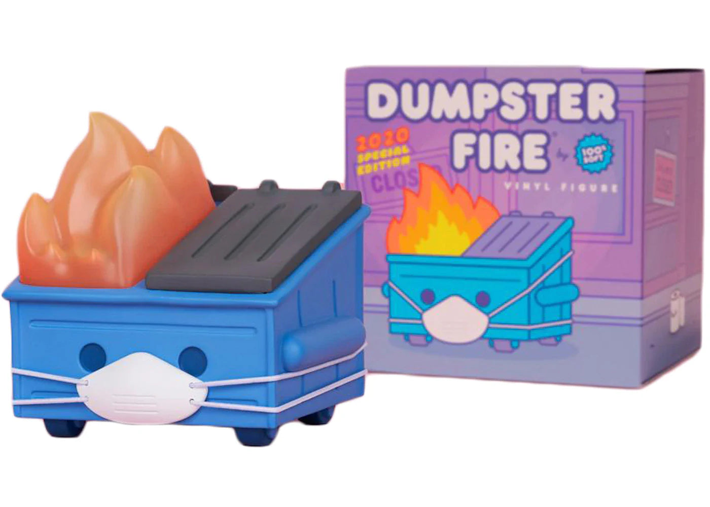 100% Soft Lil Dumpster Fire 100% Soft Dumpster Fire Special 2020 Mask Edition Vinyl Figure
