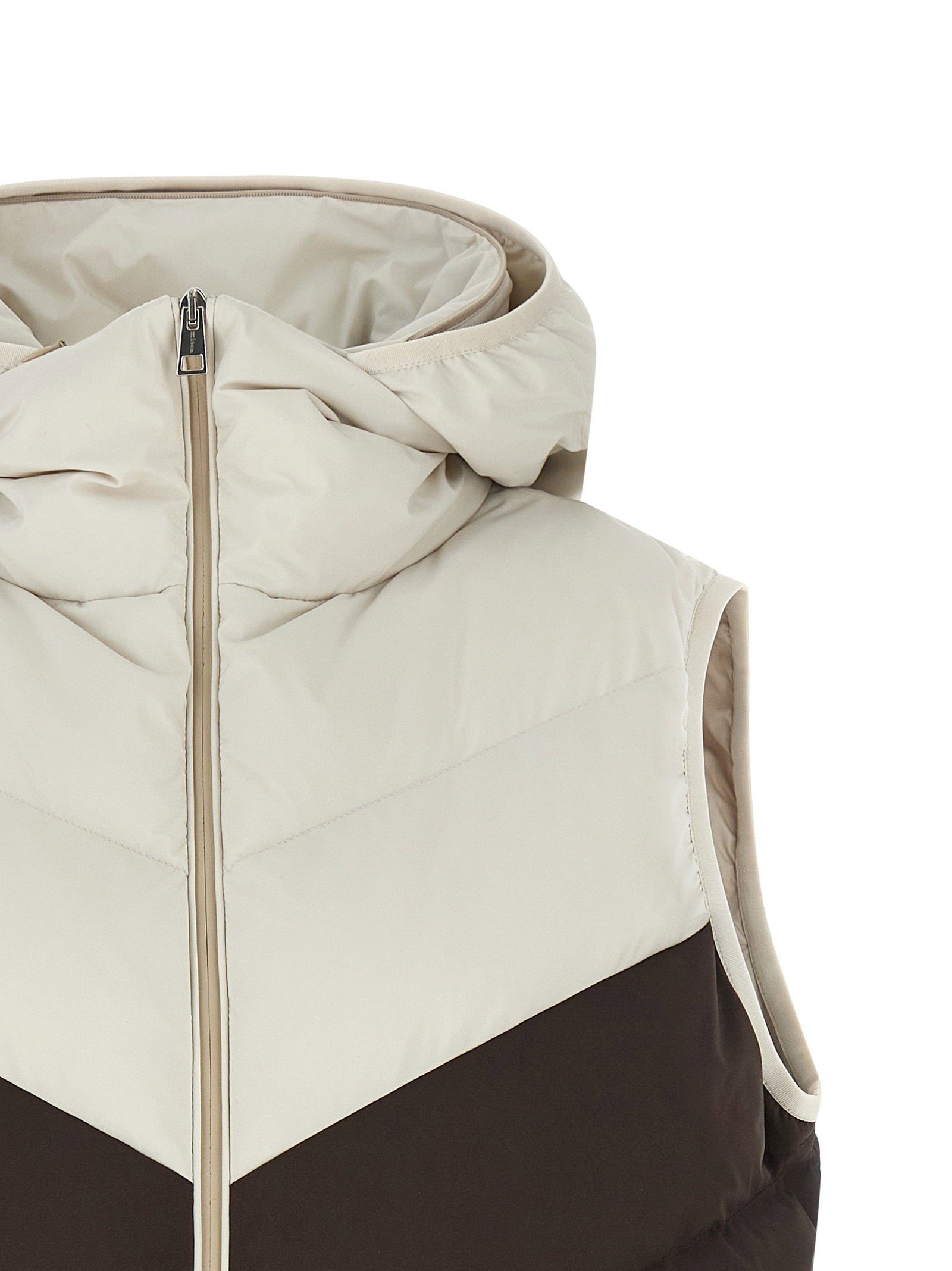 Kiton Chevron Stitching Padded Vest - view 4