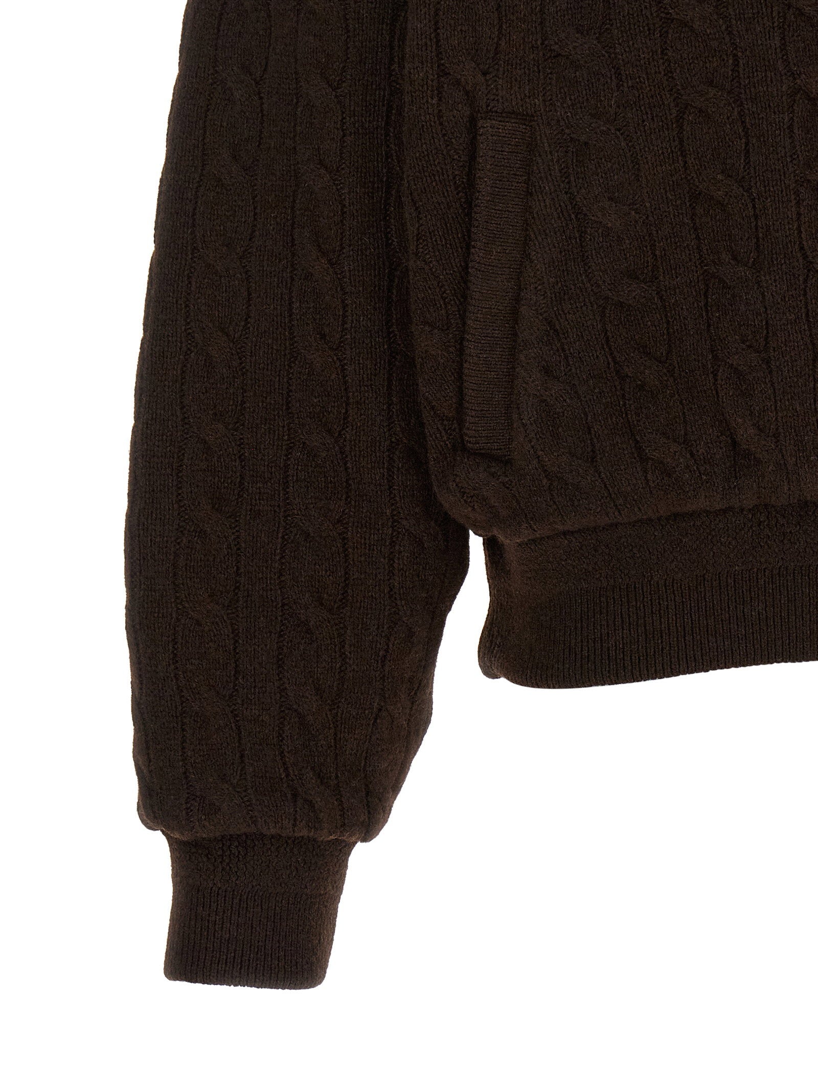 Polo Ralph Lauren Braided Bomber Jacket – 90% wool, 10% cashmere - view 4