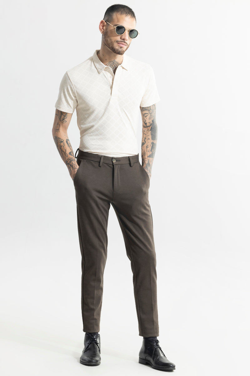 SNITCH Quad Zig Off-White Polo T-Shirt - view 3