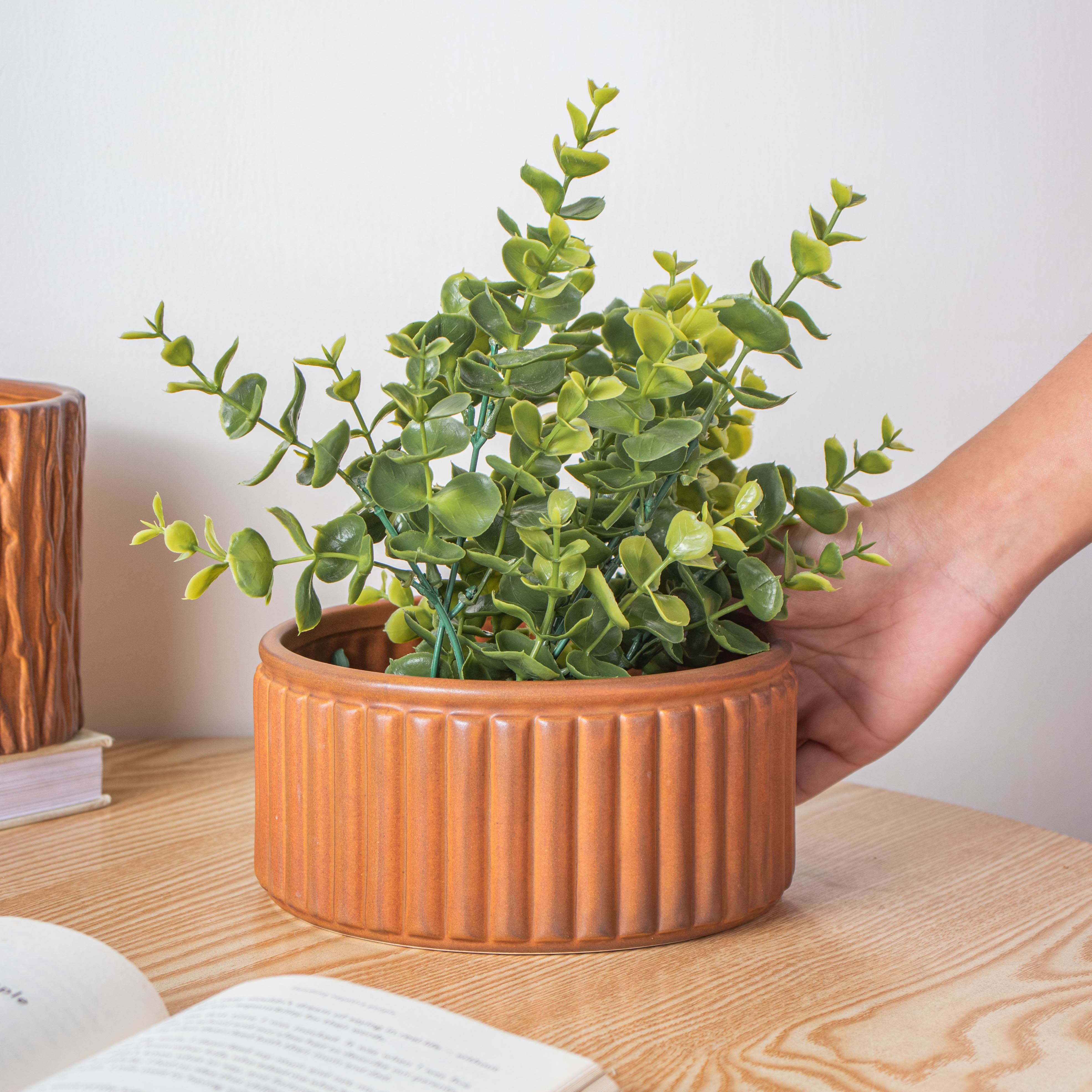 Nestasia Striped Caramel Vase - view 4