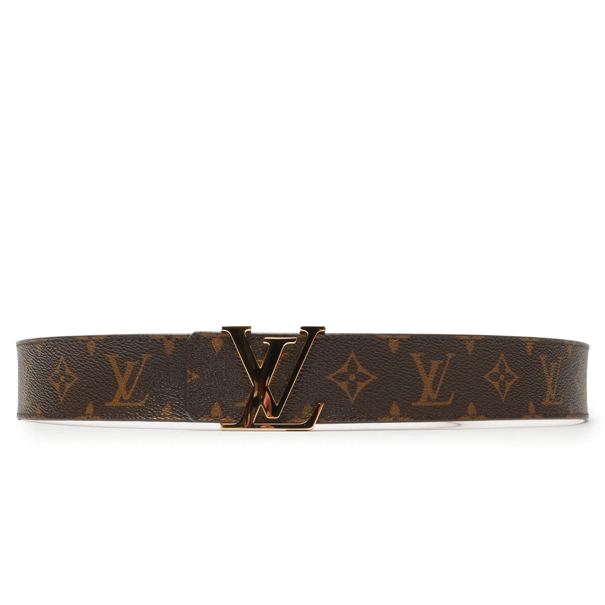 Preloved - Louis Vuitton LV Initiales Monogram 40mm Brown Belt