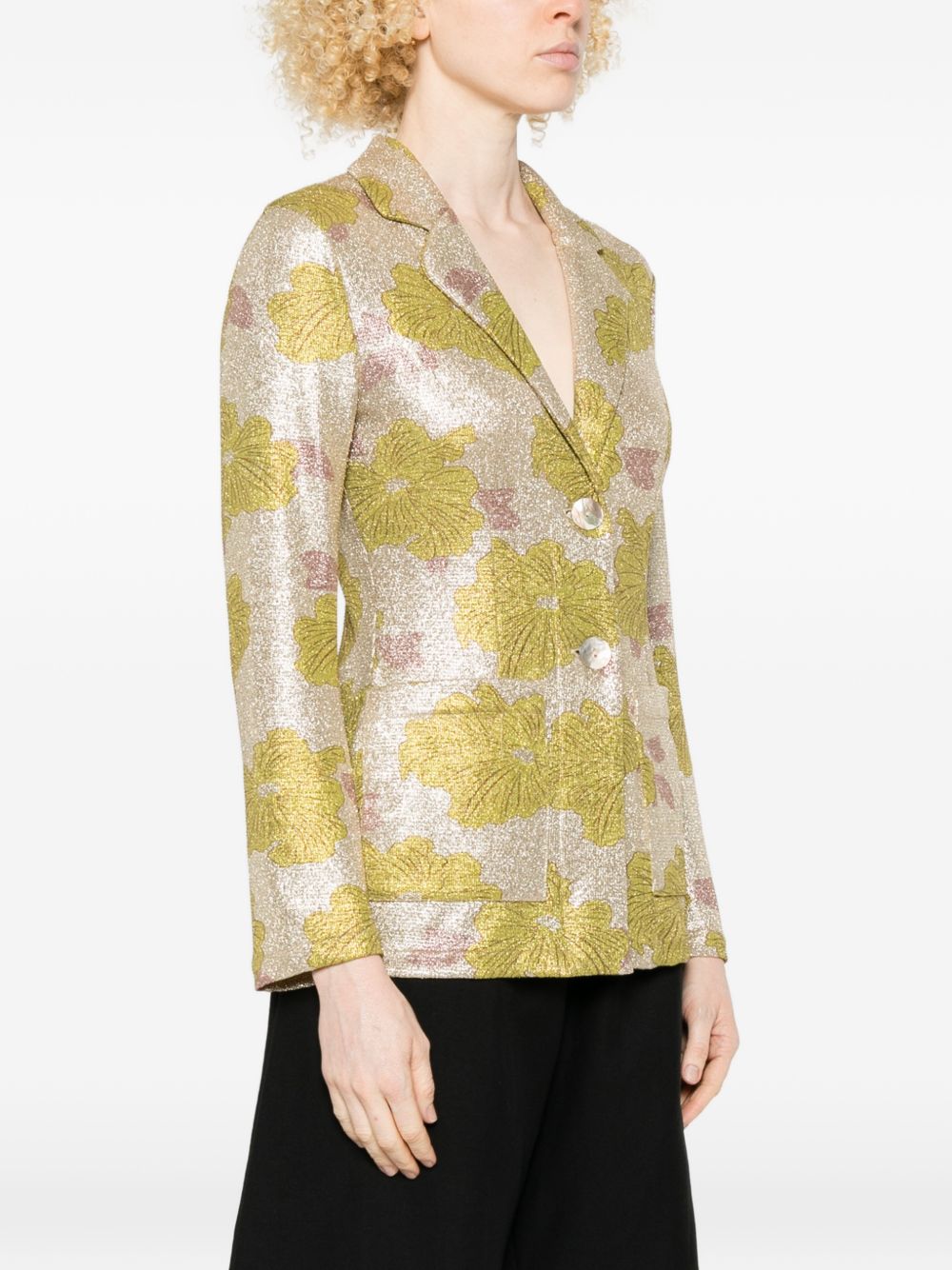Siyu Rosella single-breasted jacket - view 2