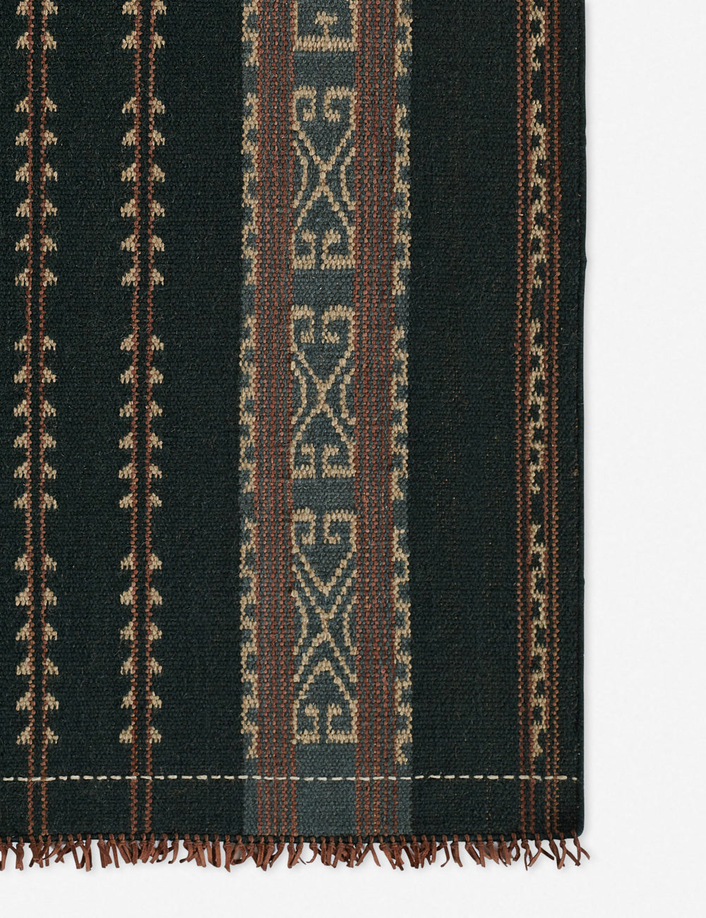 Lulu and Georgia Noiret Handwoven Wool Rug – Blue - view 2