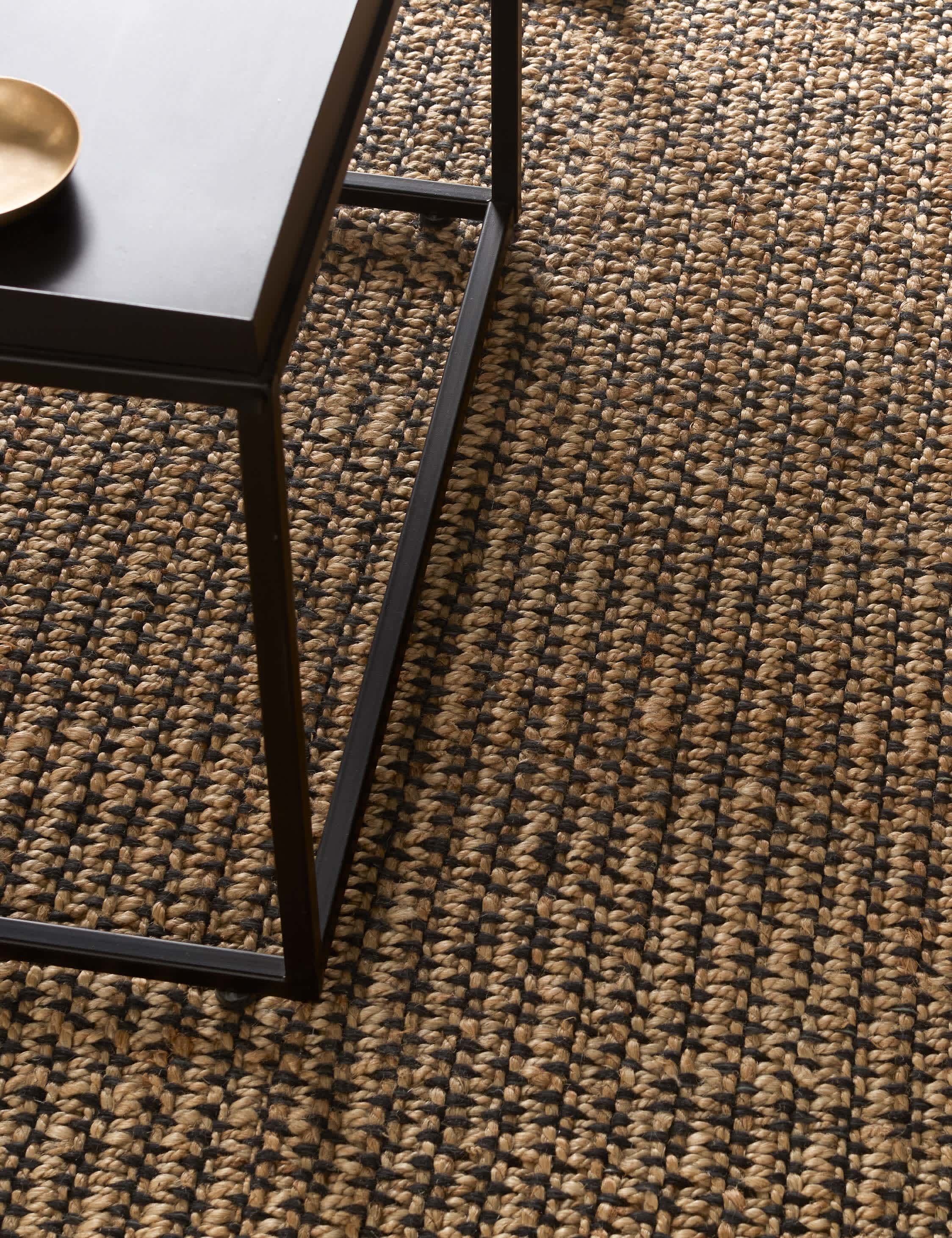 Lulu and Georgia Yves Handwoven Jute Rug – Black - view 5