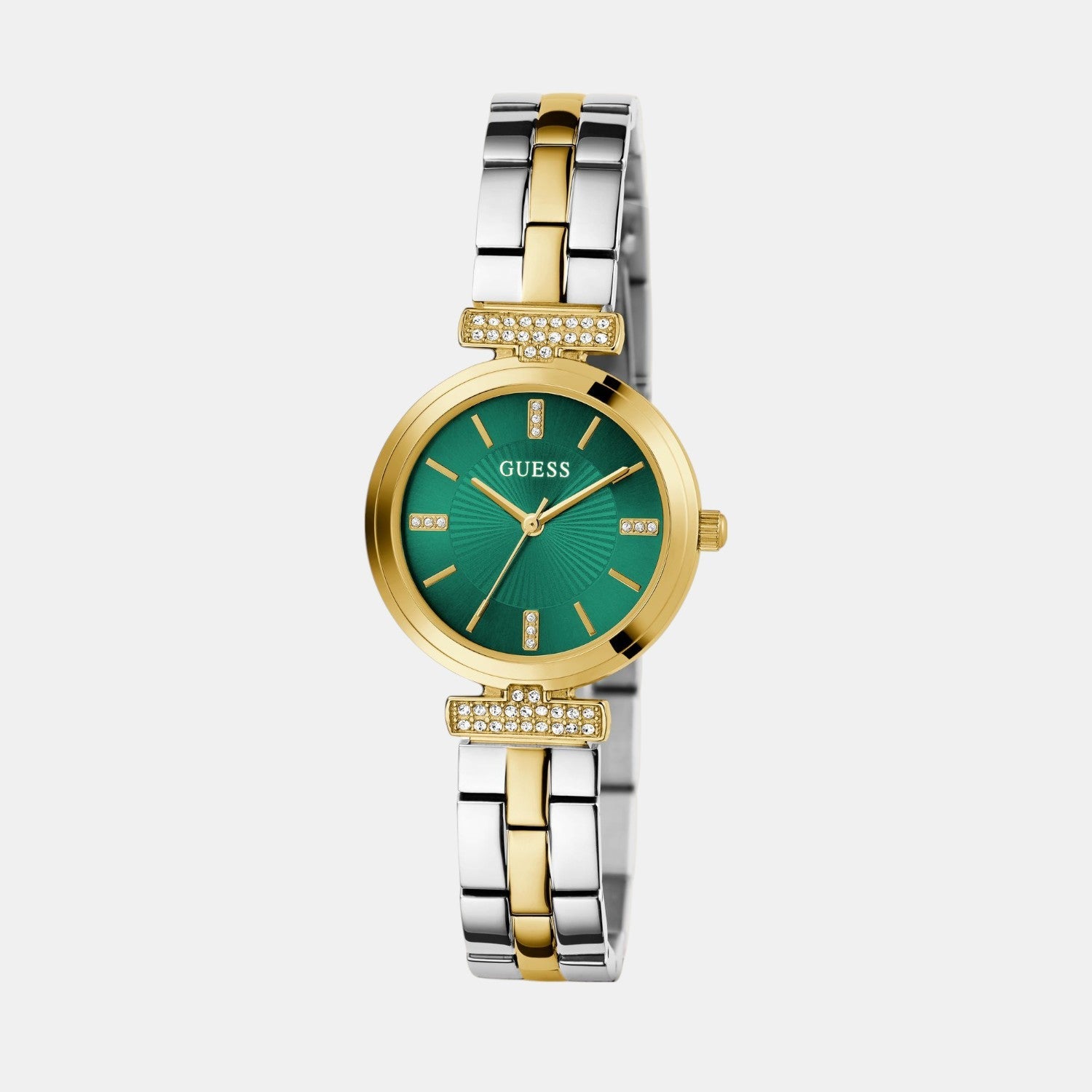 Guess Bejeweled Women Quartz Green Dial Analog Stainless Steel Watch GW0762L6 - view 2