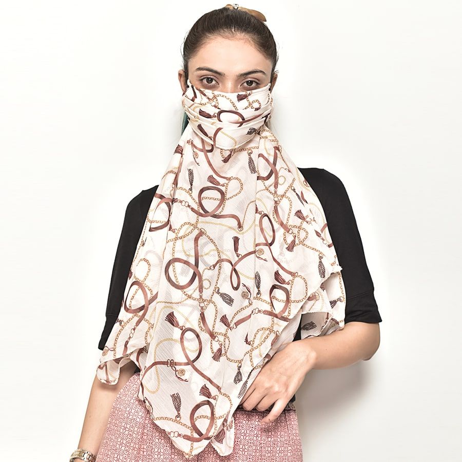 Swayam India Delicate Security Scarf Mask-5102