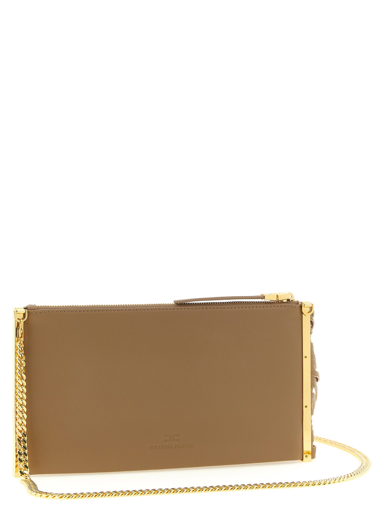 Elisabetta Franchi Fringed Clutch – 100% leather - view 2