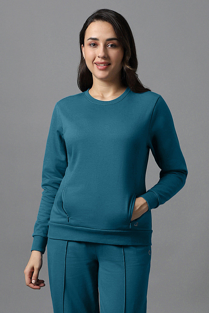 Amante Essential Fleece Sweatshirt - Corsair