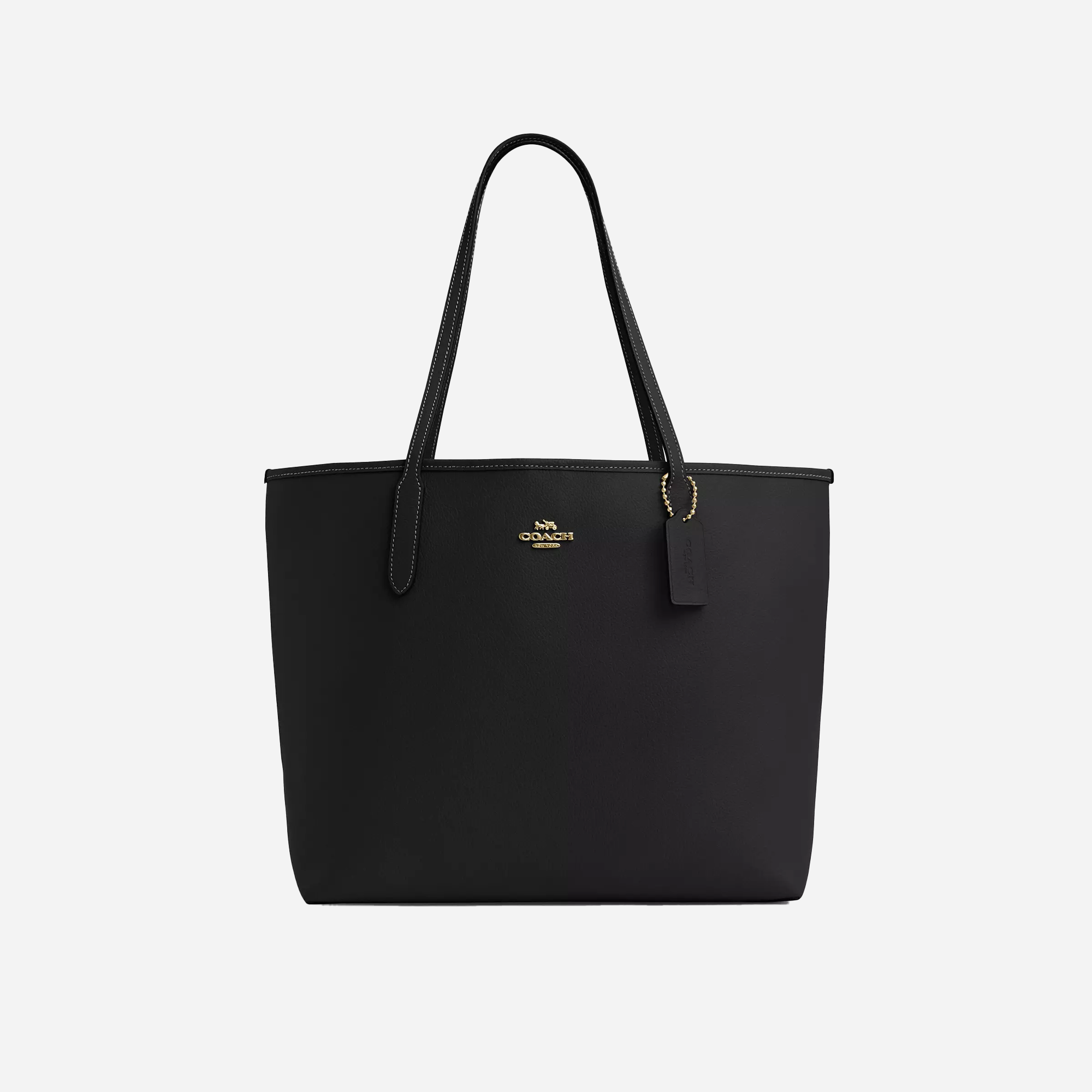 Coach City Tote Bag pebbled leather/Gold/Black