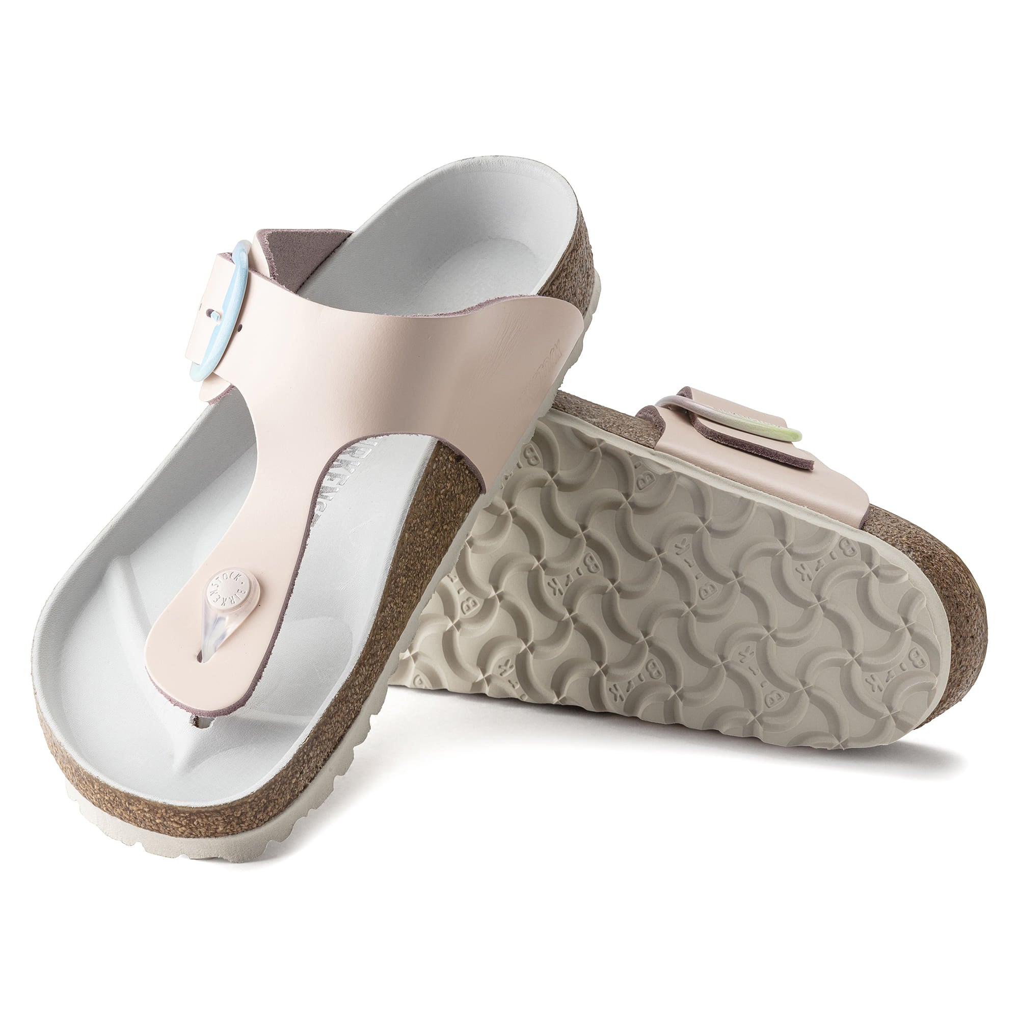 Birkenstock Gizeh Big Buckle Natural Leather – Pink Pink/Light Rose