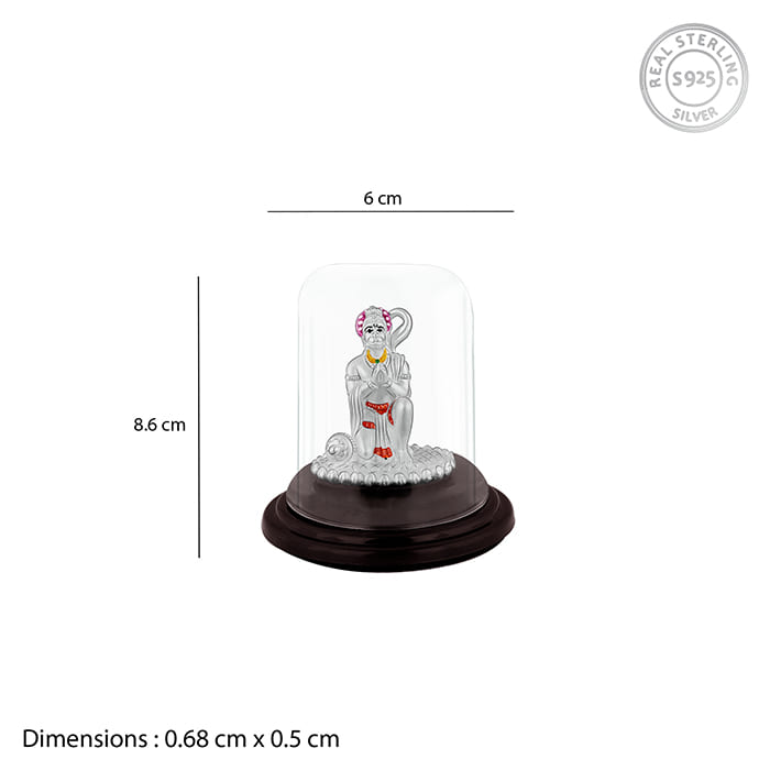 GIVA Jewellery Silver Pavanputra Hanuman Idol - view 5