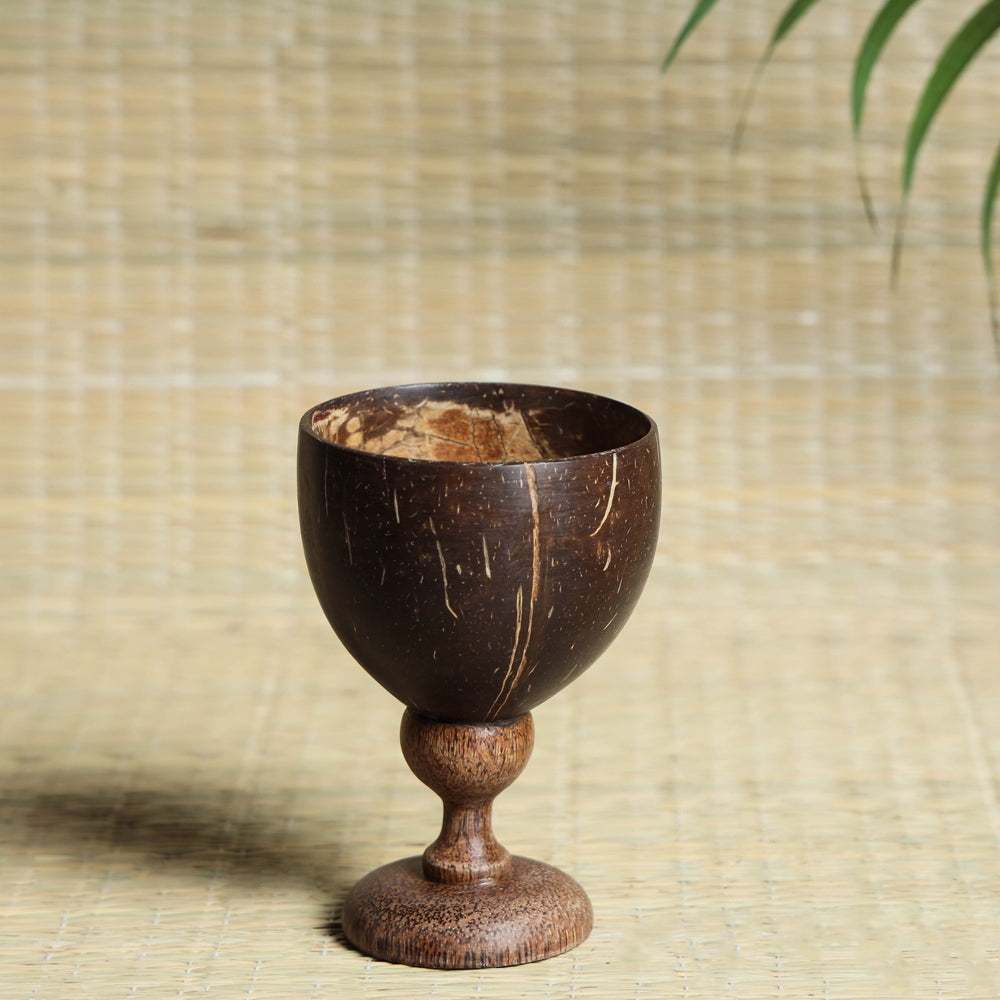 ITOKRI CRAFTS INITIATIVE Brown - Hand Carved Coconut Wood Ice Cream Cup