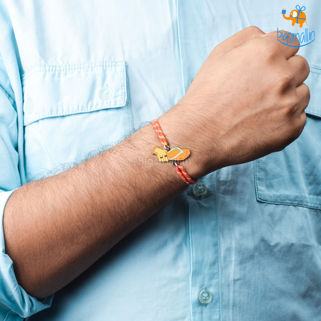 Bigsmall_piu Forever Target Metallic Rakhi - view 2