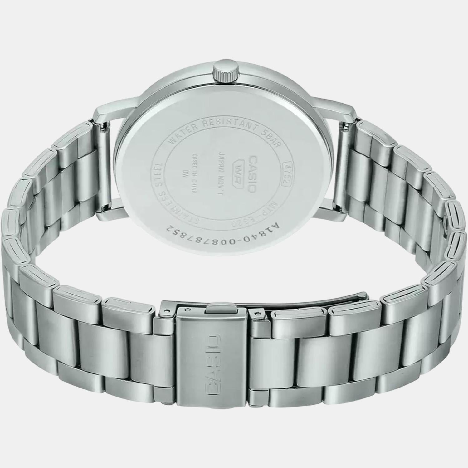 Casio Enticer Men Quartz Silver Dial Chronograph Stainless Steel Watch A1840 - view 5