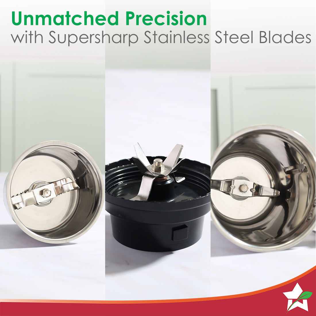 Acura Plus 500 W Mixer Grinder 4 Stainless Steel Jars by blacktree - view 4