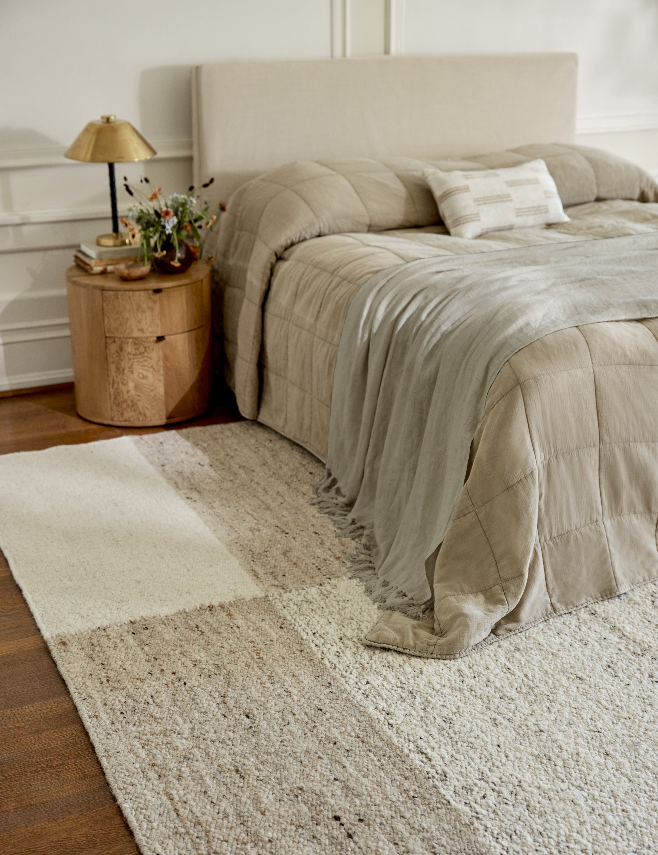 Lulu and Georgia Woburn Handwoven Wool Rug by Jake Arnold - view 3