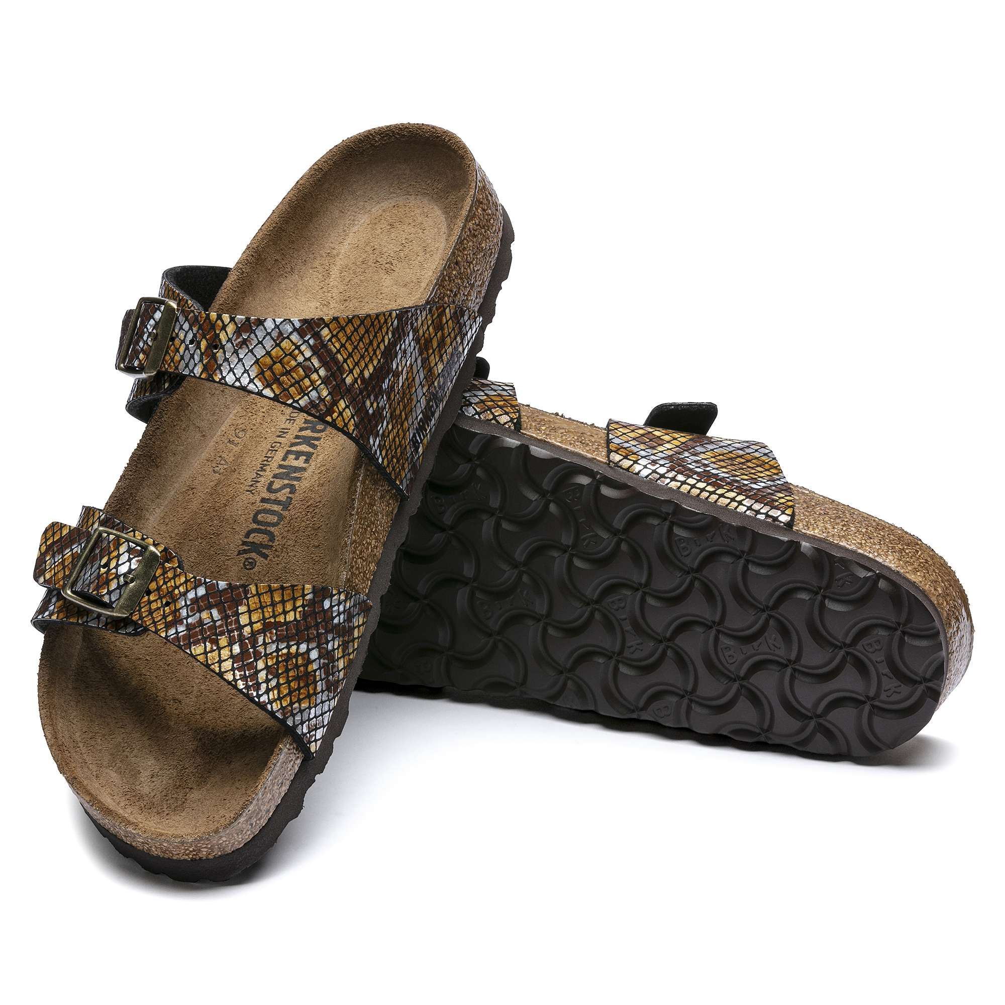 Birkenstock Sydney Micro Fibre – Brown Brown/Python Brown