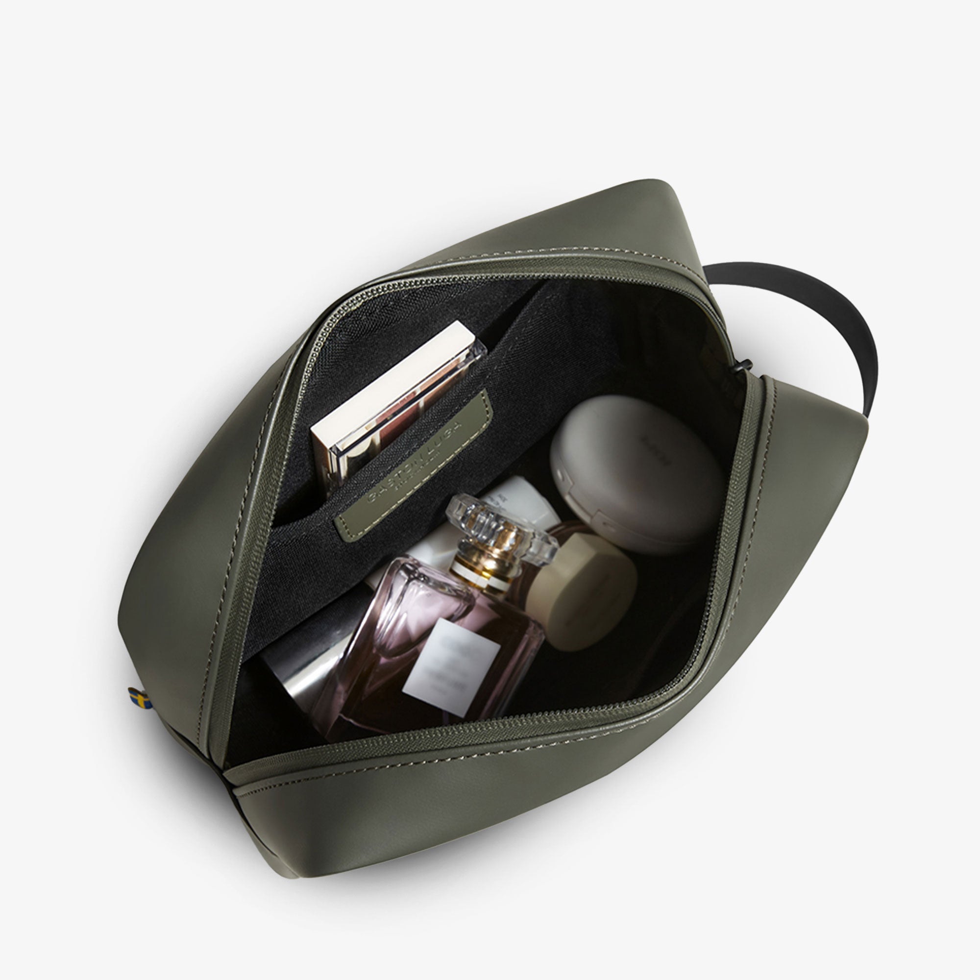 Gaston Luga | SPLASH TOILETRY BAG { OLIVE - view 2