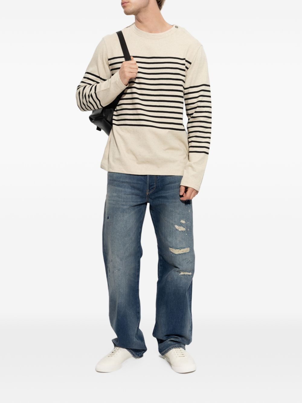 Emporio Armani Knit Sweater – 67% Cotton, 33% Linen - view 2