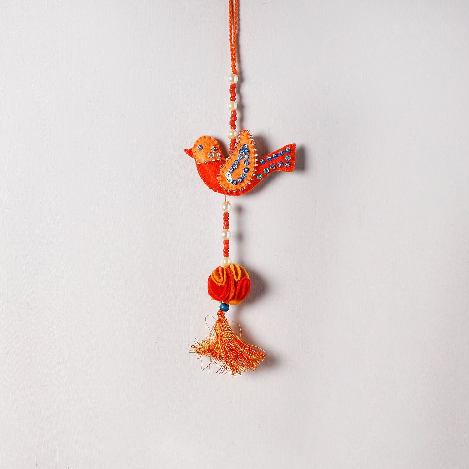 Felt beadwork wall – WITH LOVE BY KANIKA Bird - Handmade Felt & Beadwork Wall Hanging