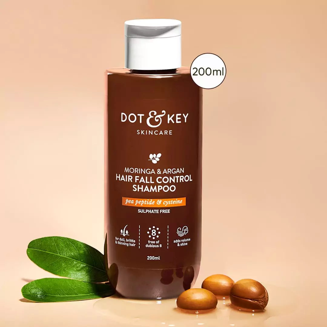 Dot & Key Moringa & Argan Oil Shampoo for Hair Fall Control