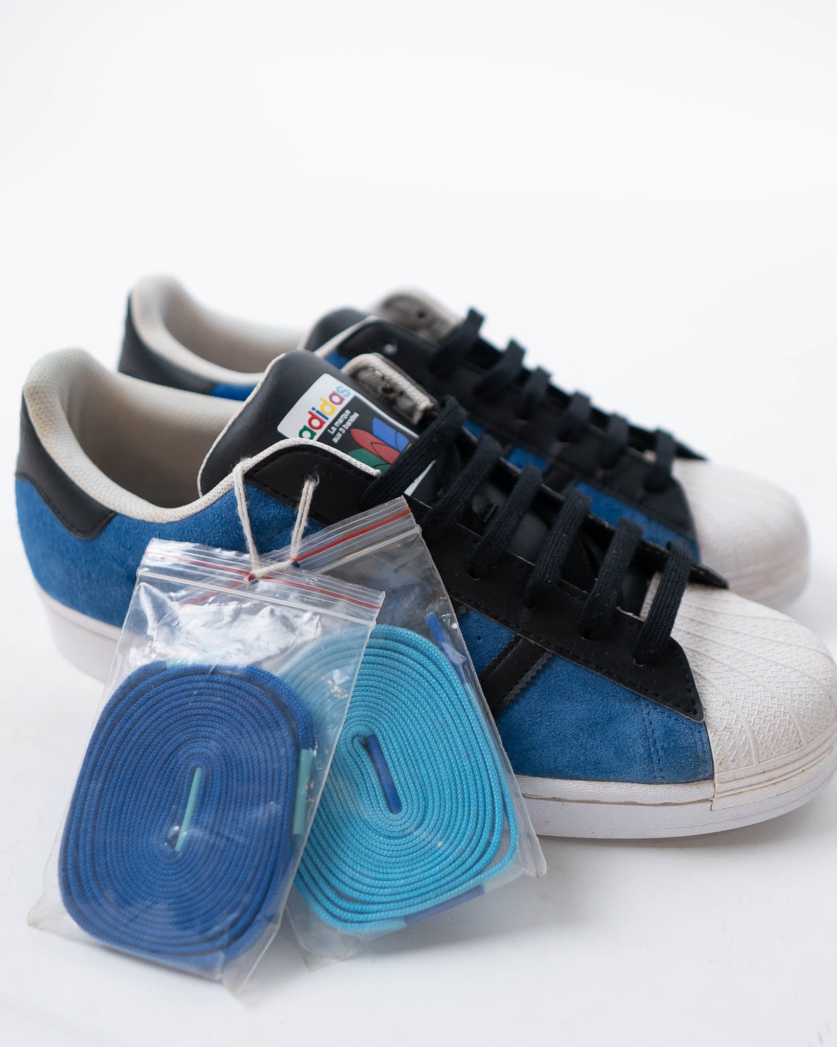 Adidas Superstar Blue & Core Black Sneakers - DS