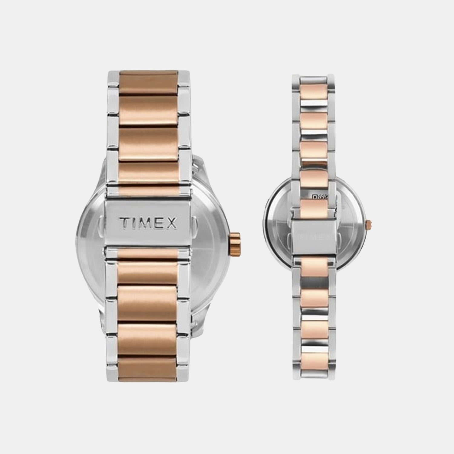 Timex Empera Couple Quartz Blue Dial Multi-Function Stainless Steel Watch TW00PR267 - view 3