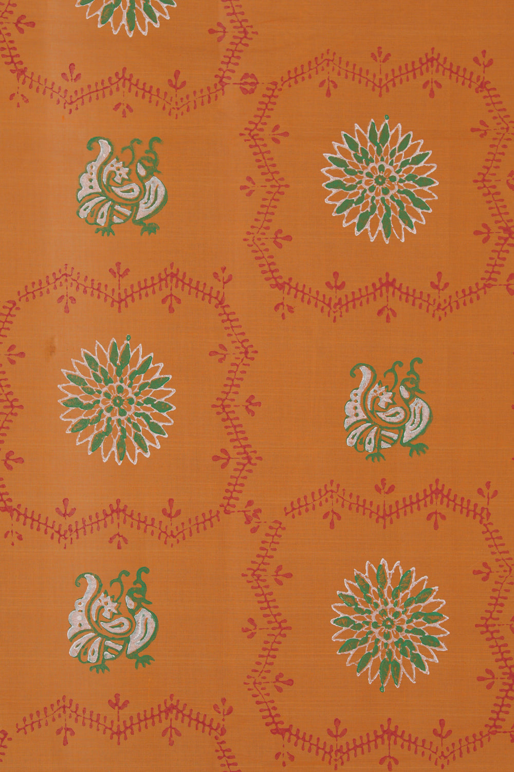 Kalanjali Ethnics Hand block printed cotton saree - view 3