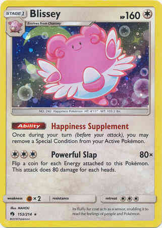 Promo strong bond – Pokémon Blissey - 153/214 - Promo [Strong Bond Tin] [SM8MSP-153] [Cosmos Holo]
